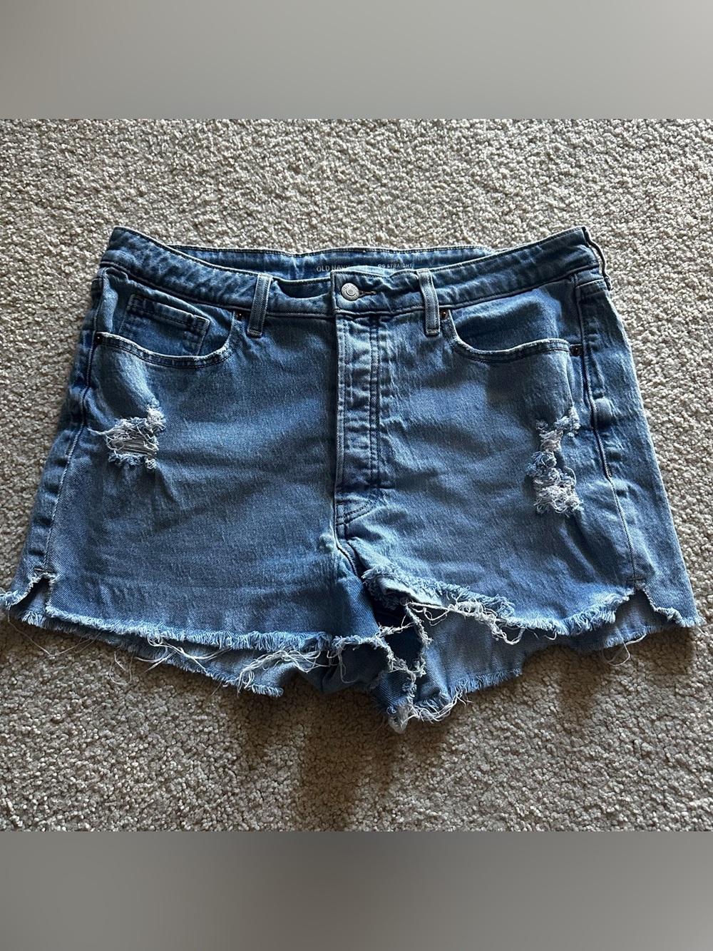 Old Navy High Rise OG Straight Jean Shorts Size 16